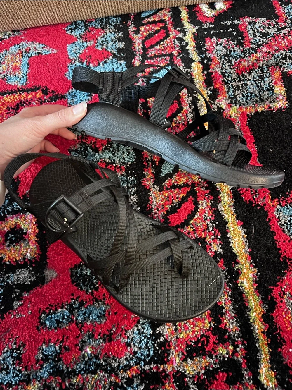 Chaco Women’s Strappy Sport Sandal in Black